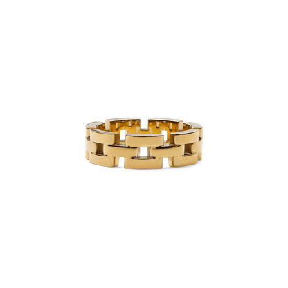 3-Link Ring Gold