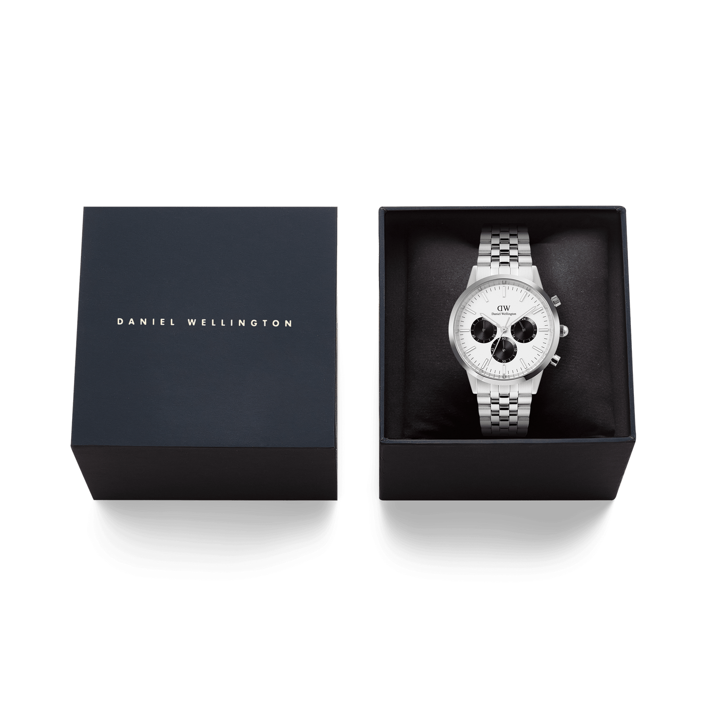 Iconic Chronograph Arch 5-Link Off- White Panda Silver