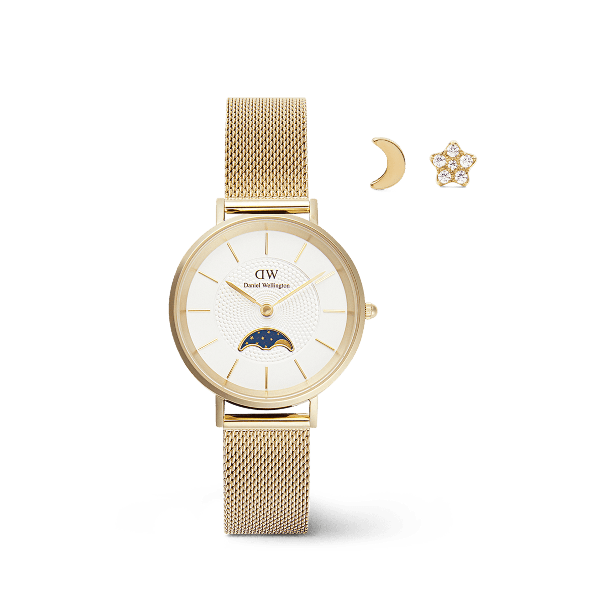 Moon and Stars Set Gold
