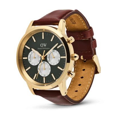 Iconic Chronograph  St Mawes Emerald Panda Gold