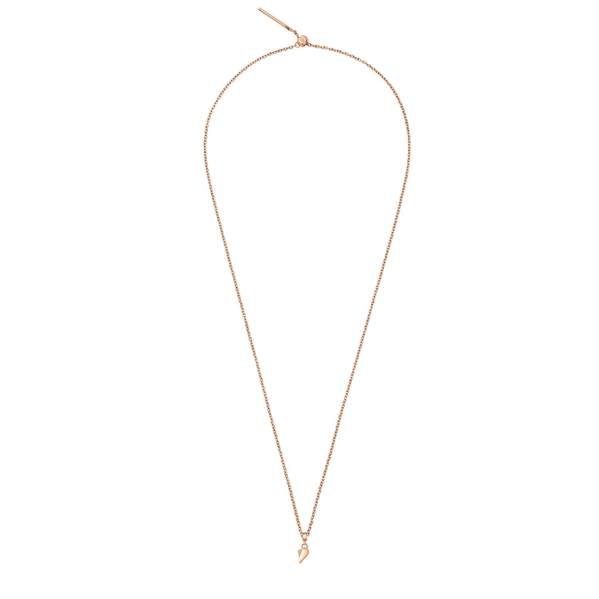 Broken Heart Charm Rose Gold