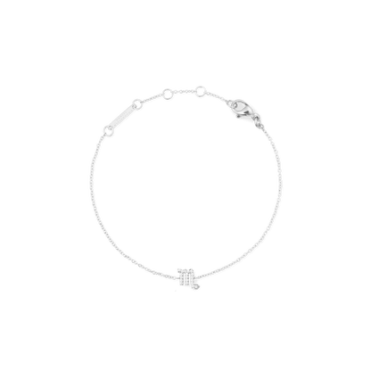 Crystal Zodiac Chain Bracelet Silver