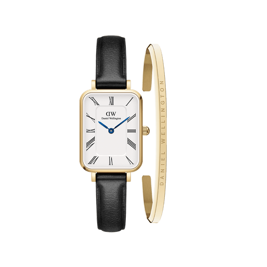 Quadro Roman Numerals Sheffield & Classic Bracelet Gold