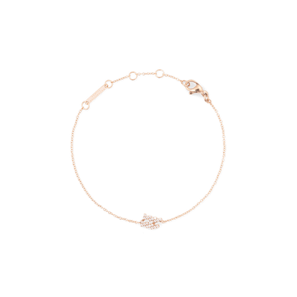 Crystal Zodiac Chain Bracelet Rose Gold