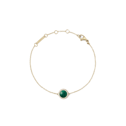 Audrey Bracelet Malachite Gold