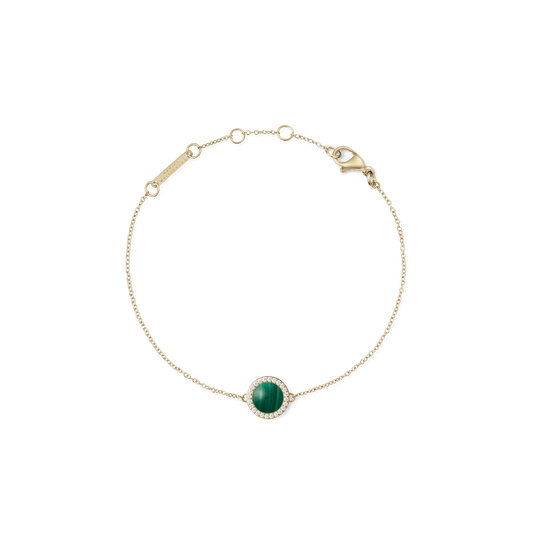 Audrey Bracelet Malachite Gold