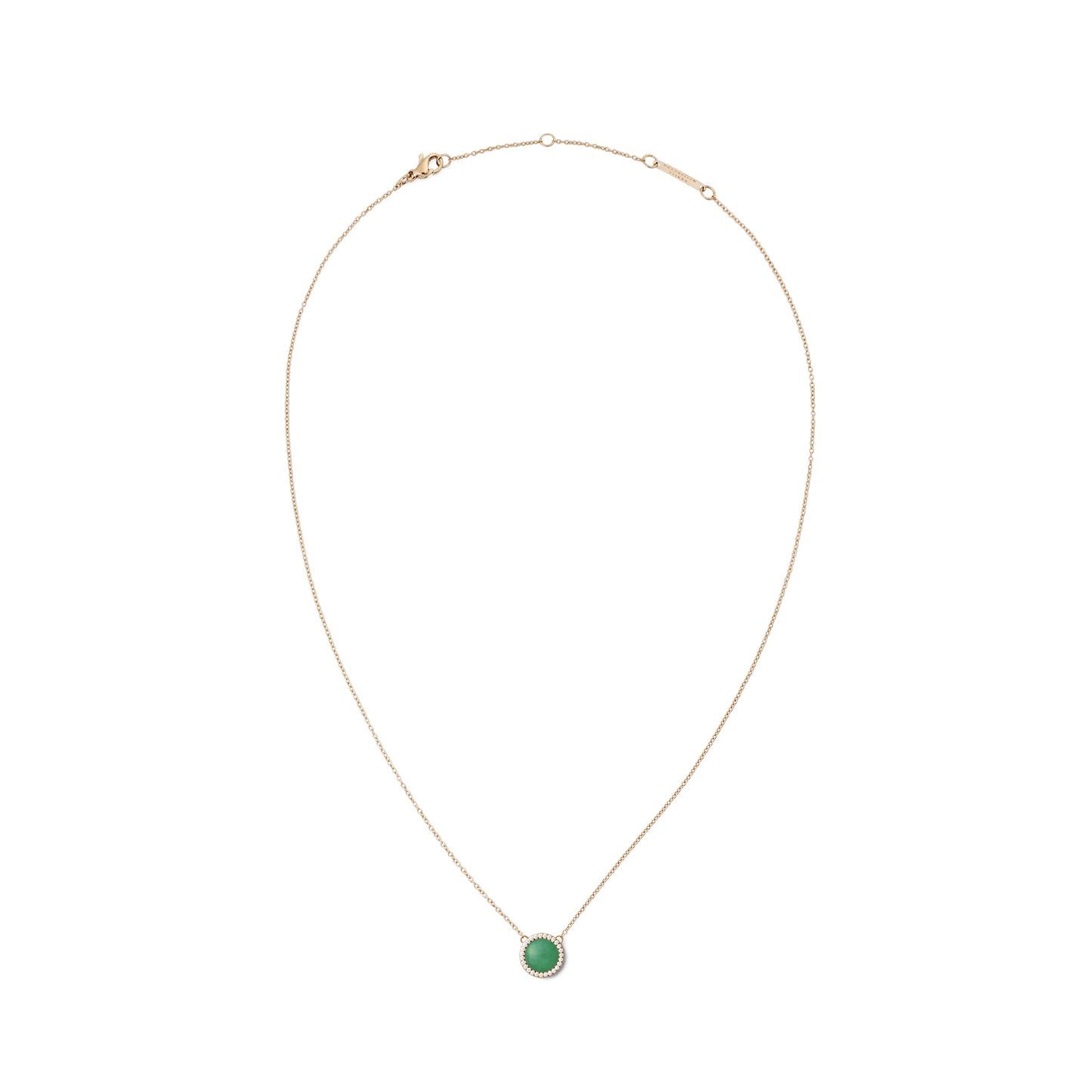 Audrey Necklace Jade Rose Gold