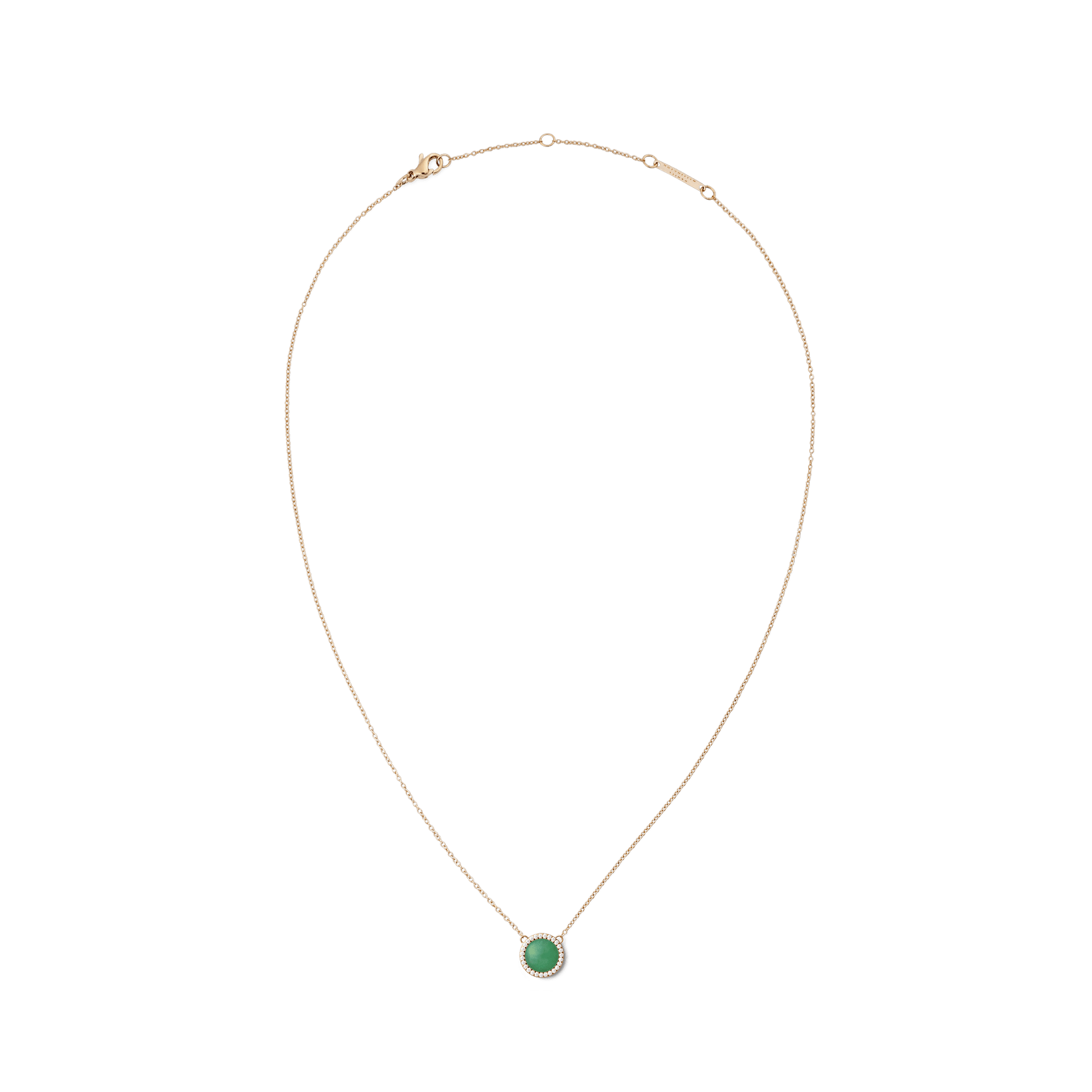Audrey Necklace Jade Rose Gold