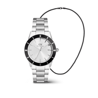 Iconic Paradigma & Tide Mesh Necklace Black Set