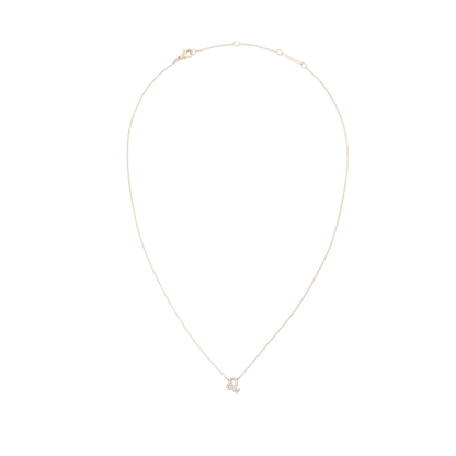 Crystal Zodiac Chain Necklace Gold