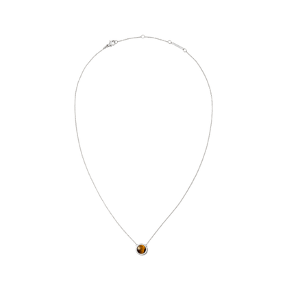 Audrey Necklace Tiger Eye Silver