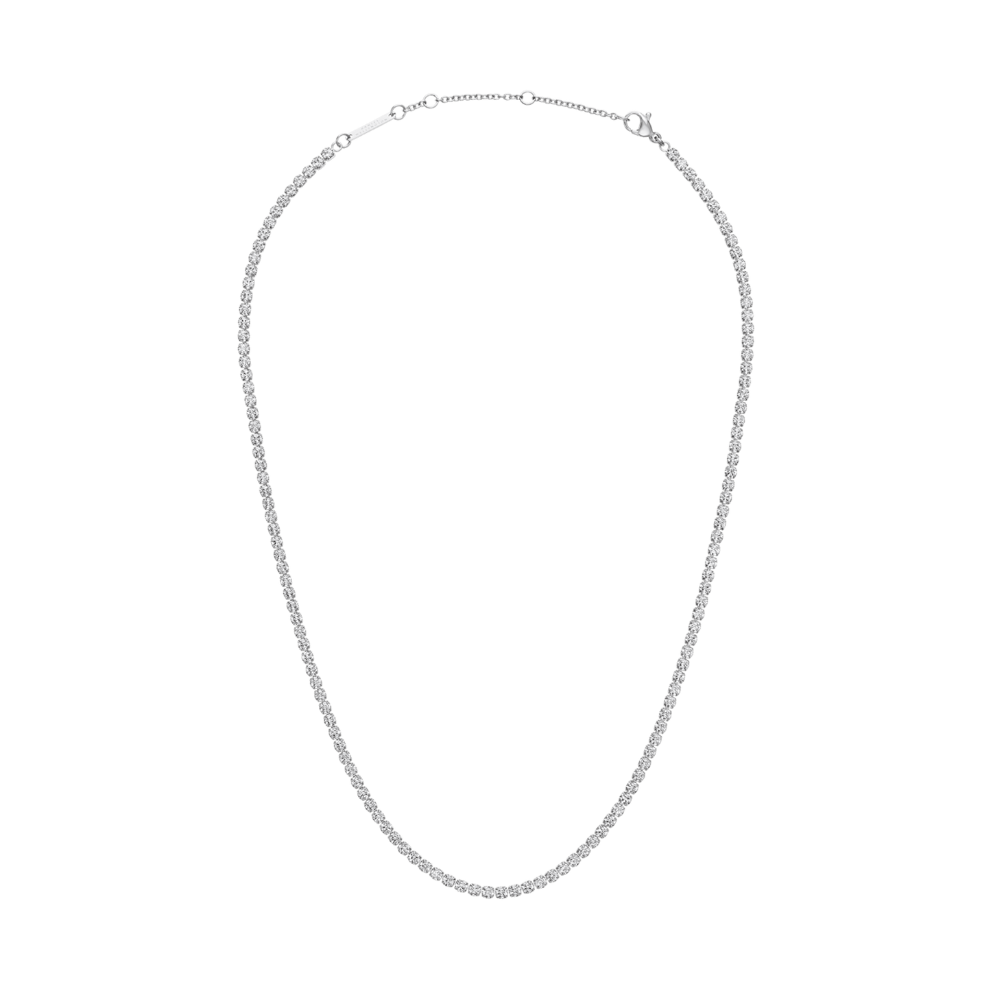 Classic Tennis Necklace Silver