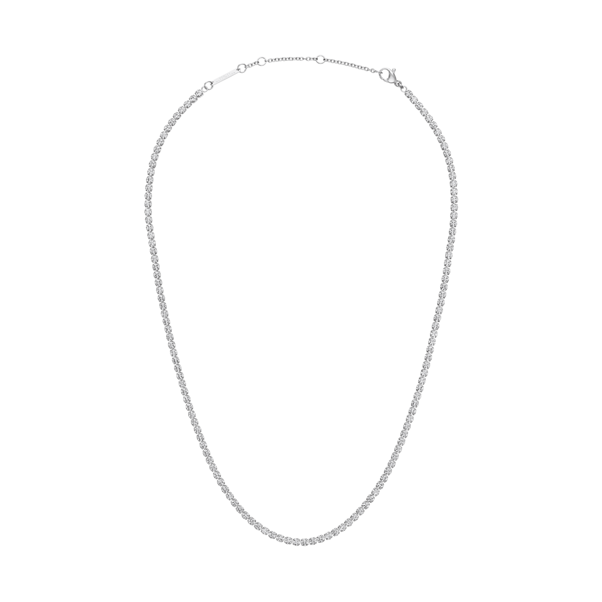 Classic Tennis Necklace Silver