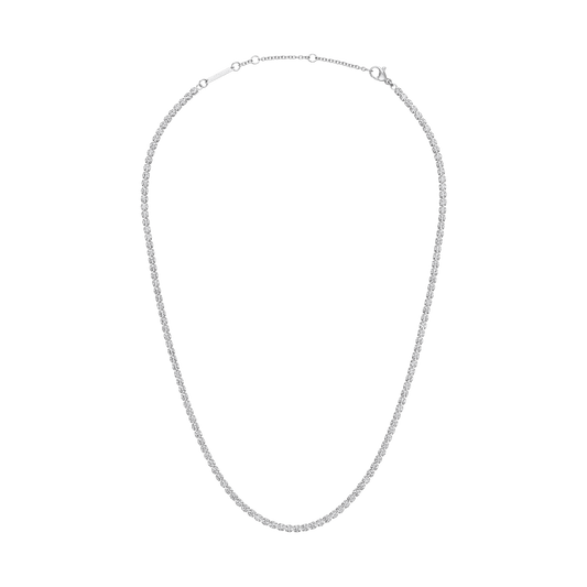 Classic Tennis Necklace Silver